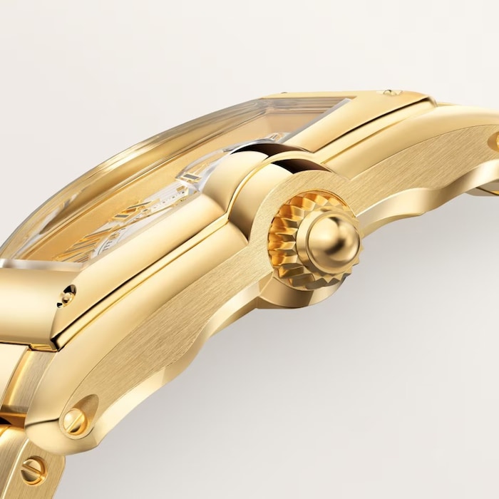 Cartier Roadster Watch, Large Model, Manufacture Mechanical Movement With Automatic Winding, 18K Yellow Gold Case