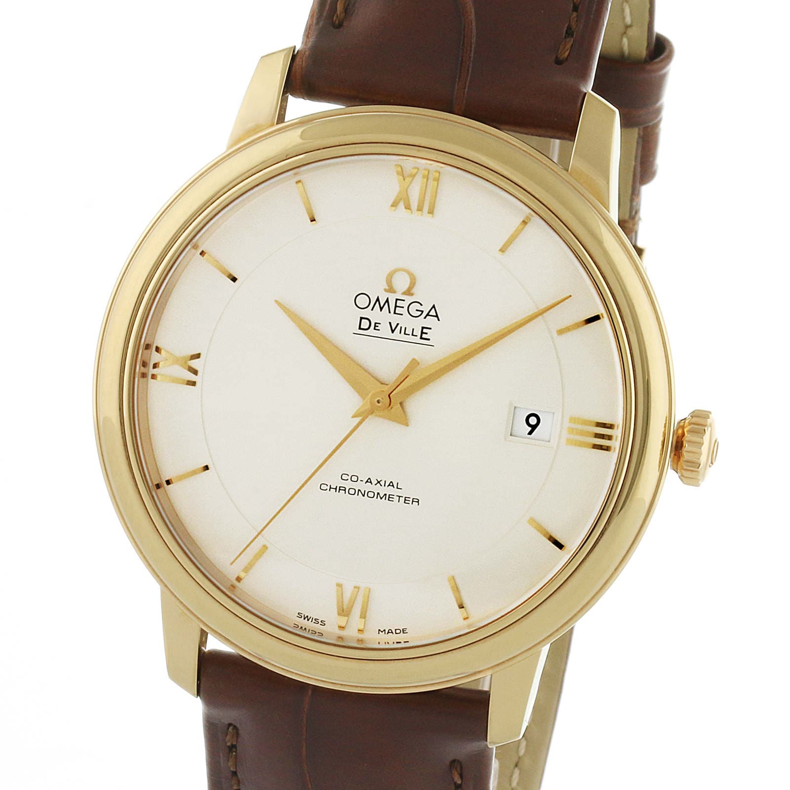 Omega De Ville Prestige Mens 40mm Automatic Co-Axial 18ct Rose Gold ...