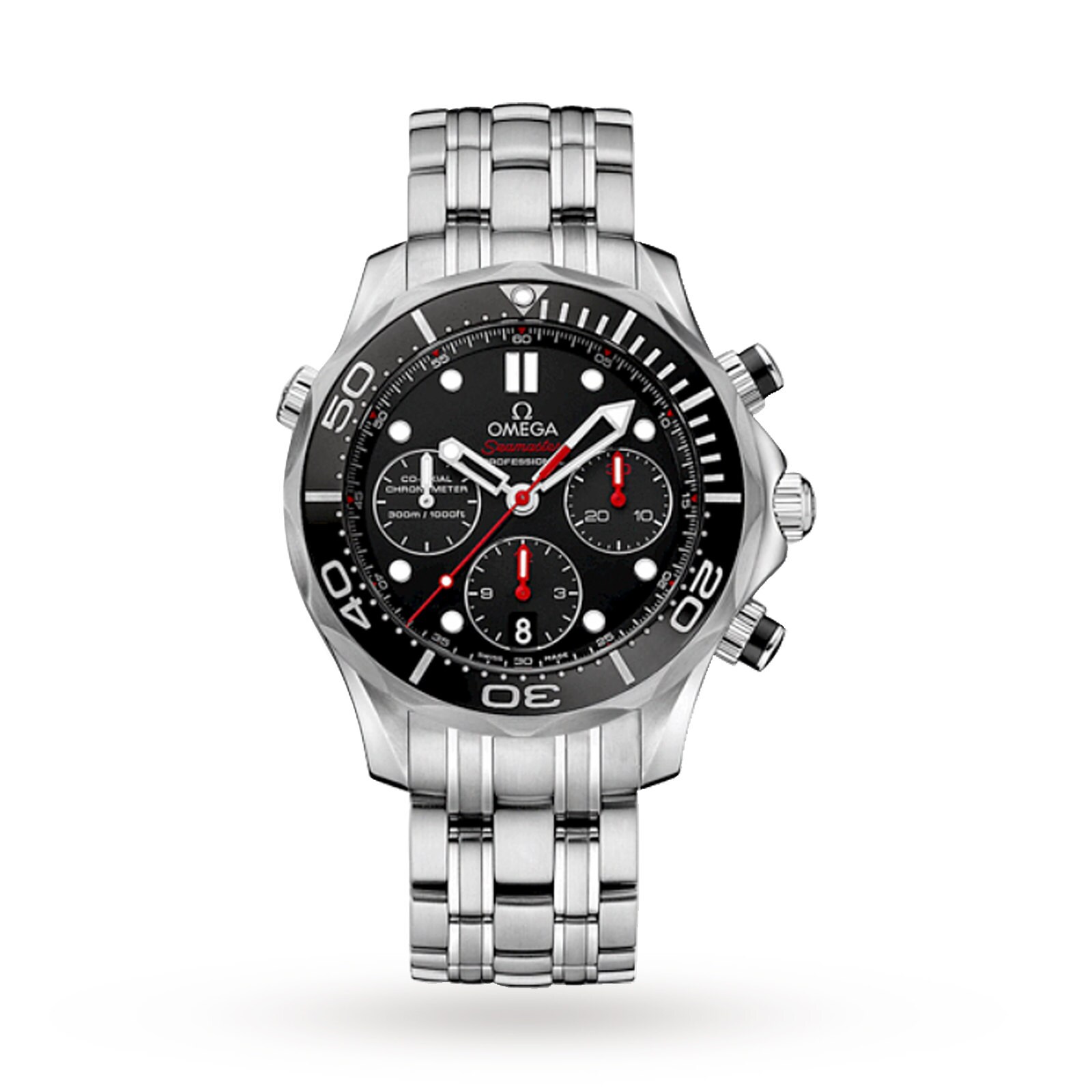 Omega Seamaster 300M Mens Black 41.5mm Automatic Co-Axial Chronograph Mens Watch