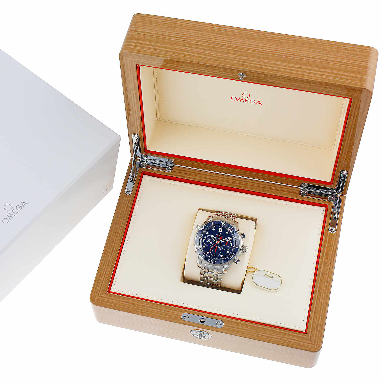 Omega Seamaster 300M Mens Blue 44mm Automatic Co-Axial Chronograph Mens Watch Omega Seamaster 300M Mens Blue 44mm Automatic Co-Axial Chronograph Mens Watch