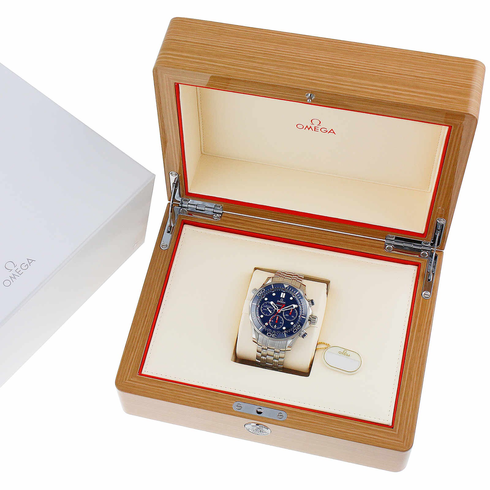 Omega Seamaster 300M Mens Blue 44mm Automatic Co-Axial Chronograph Mens Watch