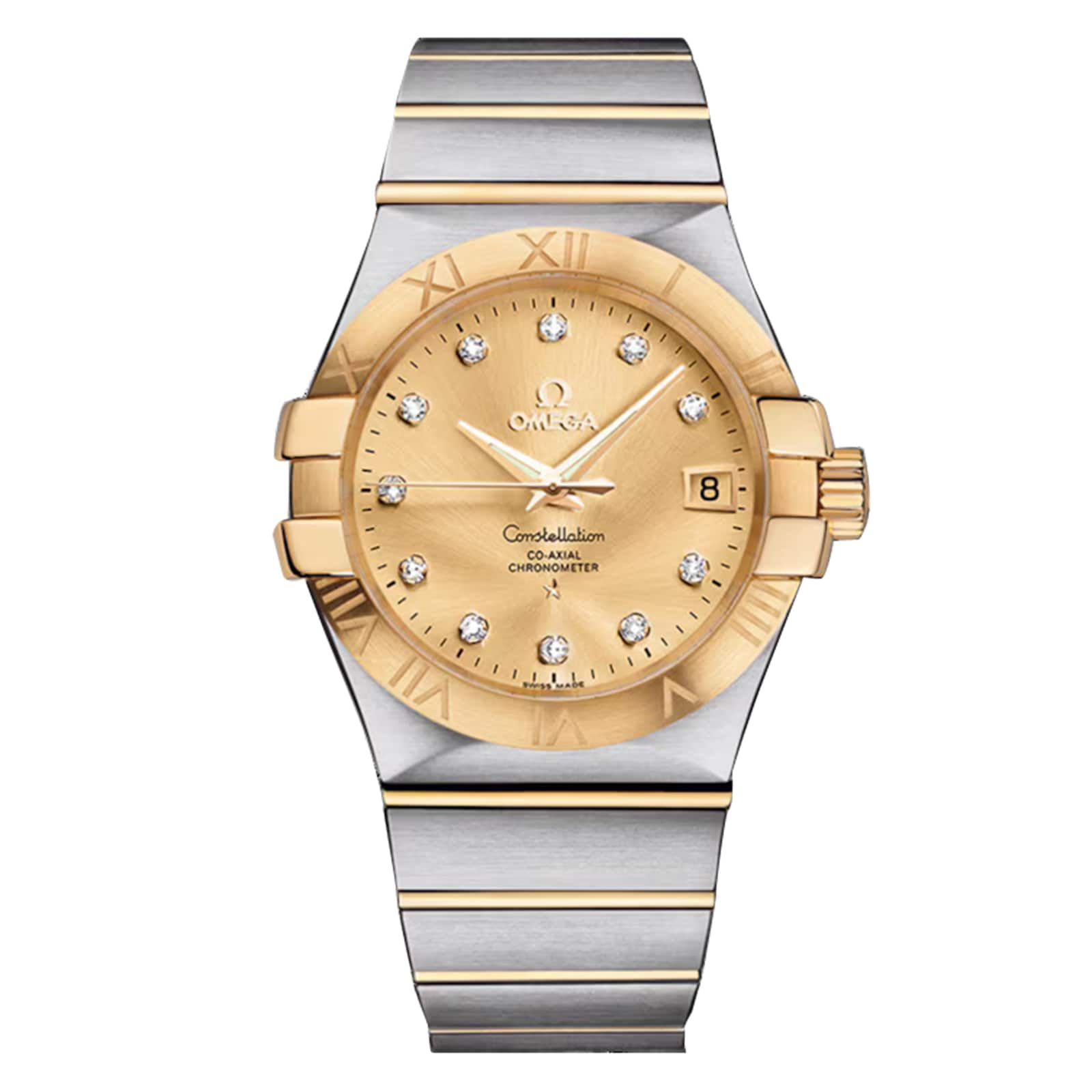 Omega Constellation 35mm Mens Watch Gold O12320352058001 Mayors