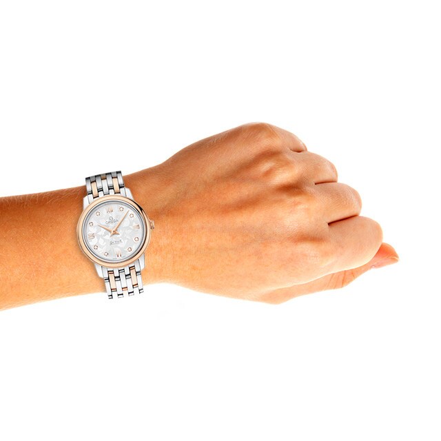 Omega De Ville Prestige Butterfly Bi-Metal Diamond Ladies Watch