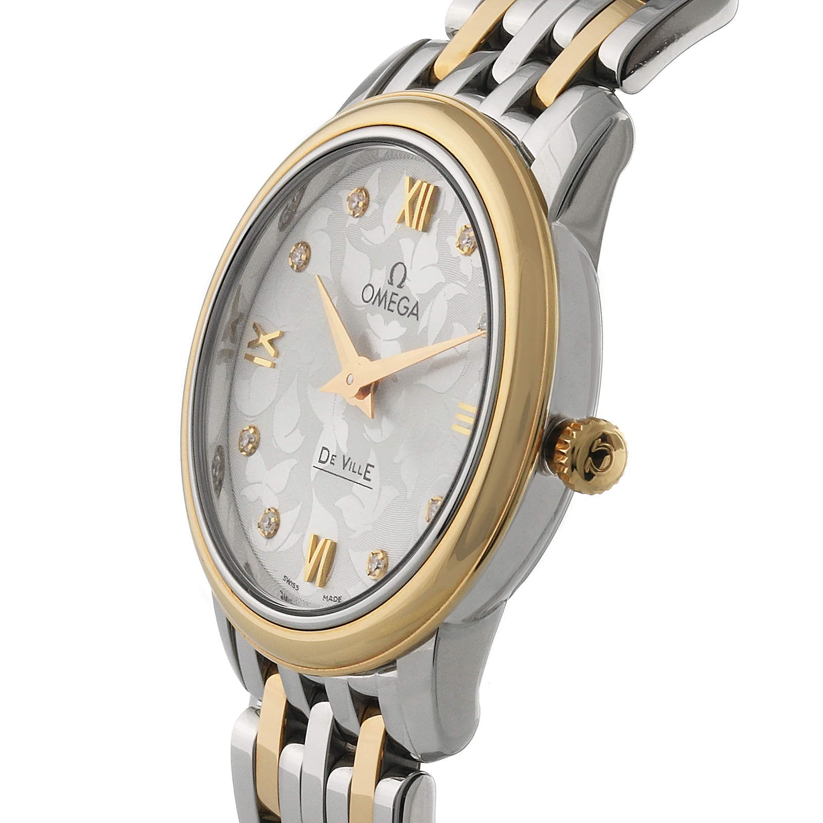 Omega De Ville Prestige Butterfly Bi-Metal Diamond Ladies Watch