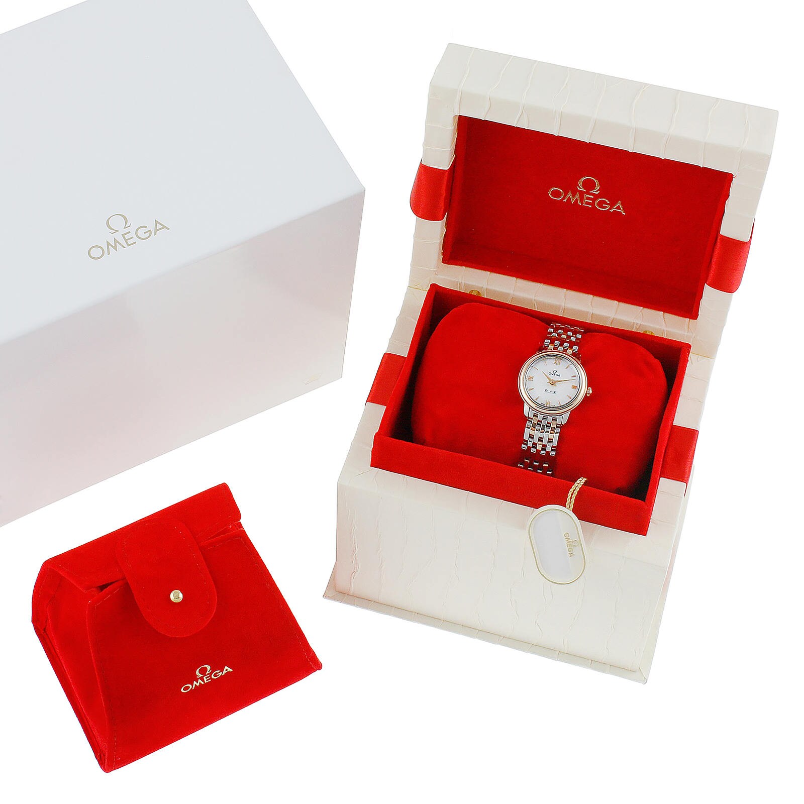 Omega De Ville Ladies 24mm Quartz Bicolour Ladies Watch