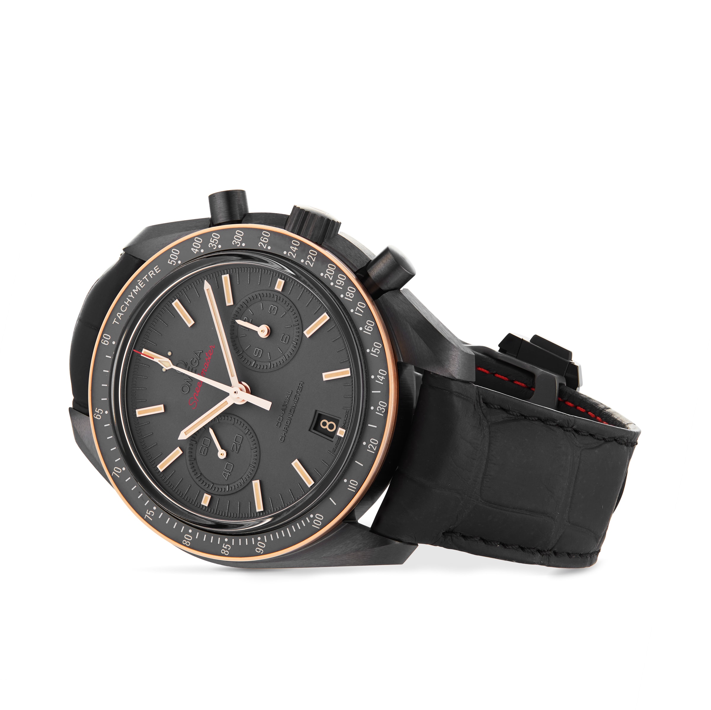 Omega speedmaster dark side of the moon hot sale sedna black