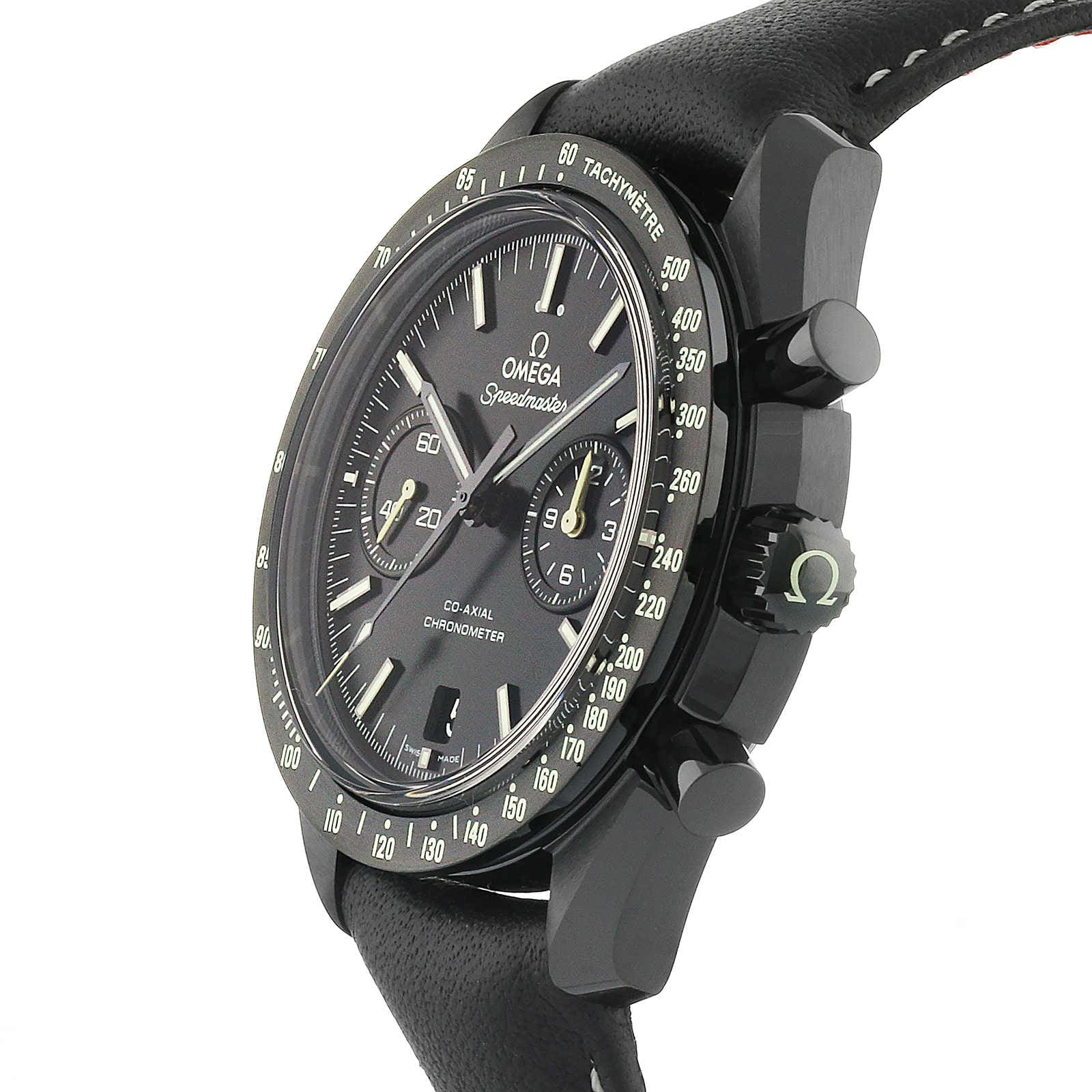 Omega Dark Side Of The Moon Co Axail Chronograph Pitch Black 44.25