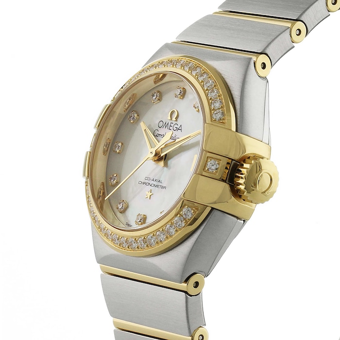 Omega Constellation Ladies 27mm Automatic Co-Axial Diamond Ladies Watch