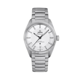Omega Constellation Globemaster 39mm Mens Watch Silver