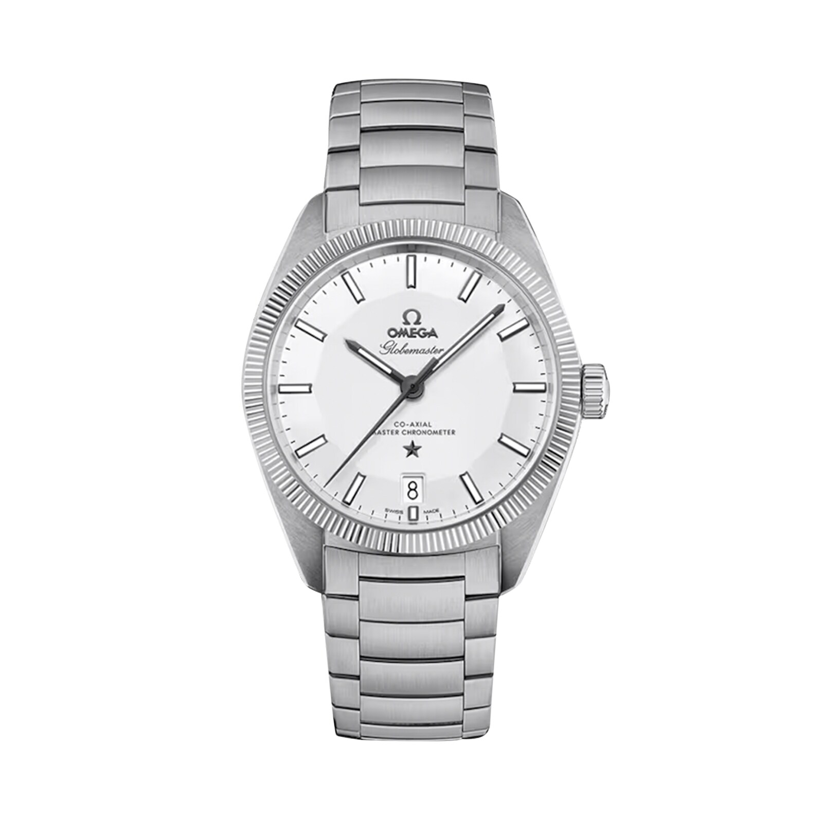 Omega Constellation Globemaster 39mm Mens Watch Silver