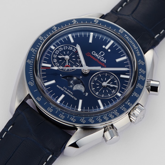 Omega Speedmaster Moonphase Co-Axial Master Chronometer Chronograph Mens Watch