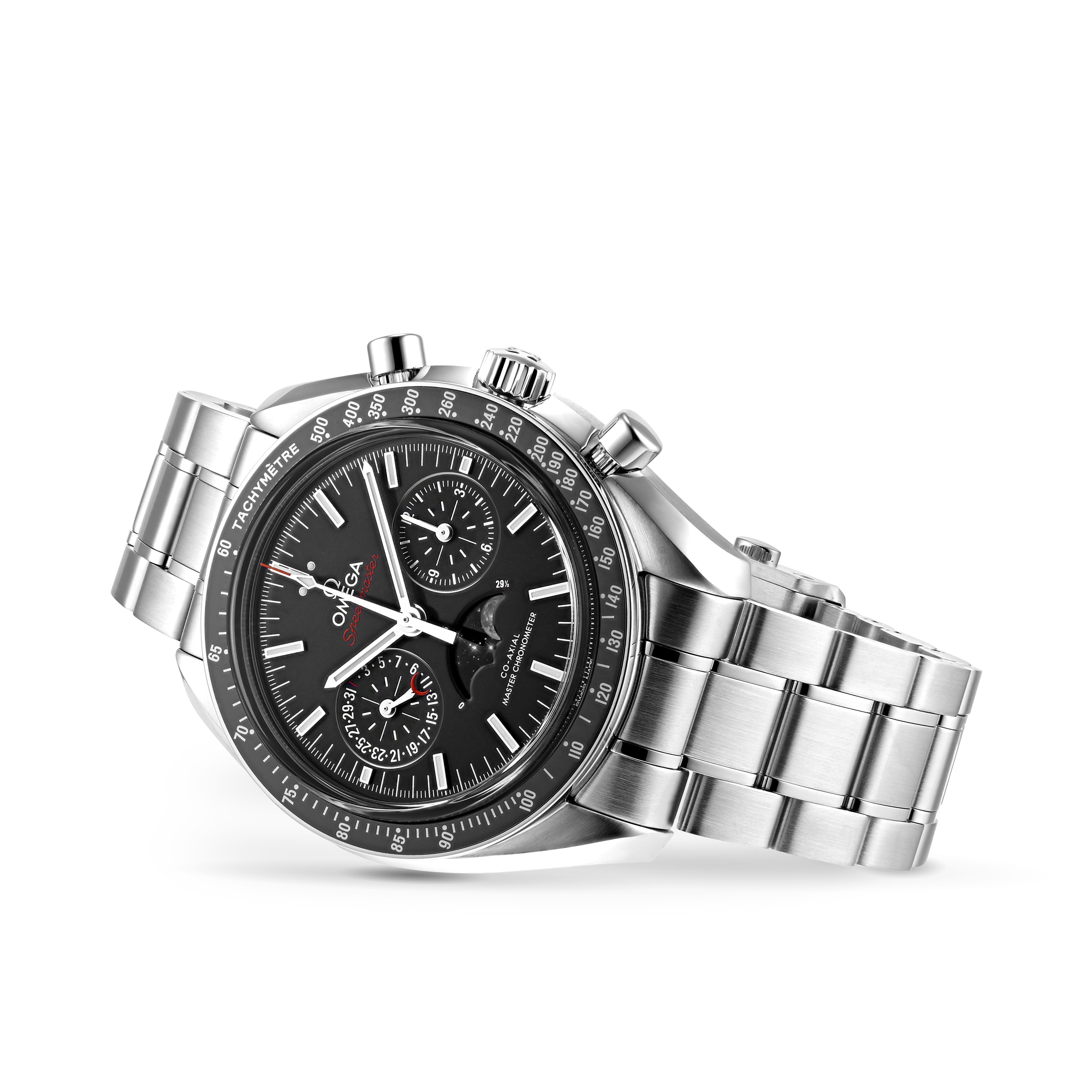 Speedmaster Mens 44.25mm Co-Axial Automatic Moonphase Watch