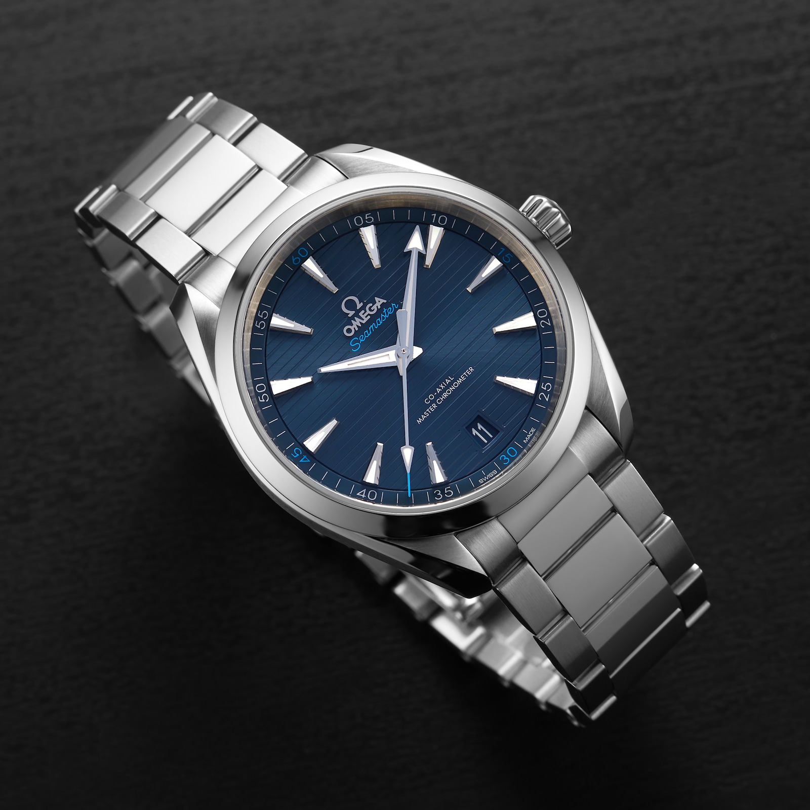 Omega Seamaster Aqua Terra 150M Mens Blue Dial 41mm Automatic Co-Axial Watch