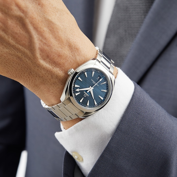 omega seamaster aqua terra blue