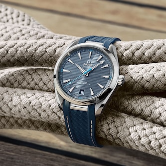 Omega Seamaster Aqua Terra 150M Mens Blue Dial 41mm Automatic Co-Axial Watch Omega Seamaster Aqua Terra 150M Mens Blue Dial 41mm Automatic Co-Axial Watch
