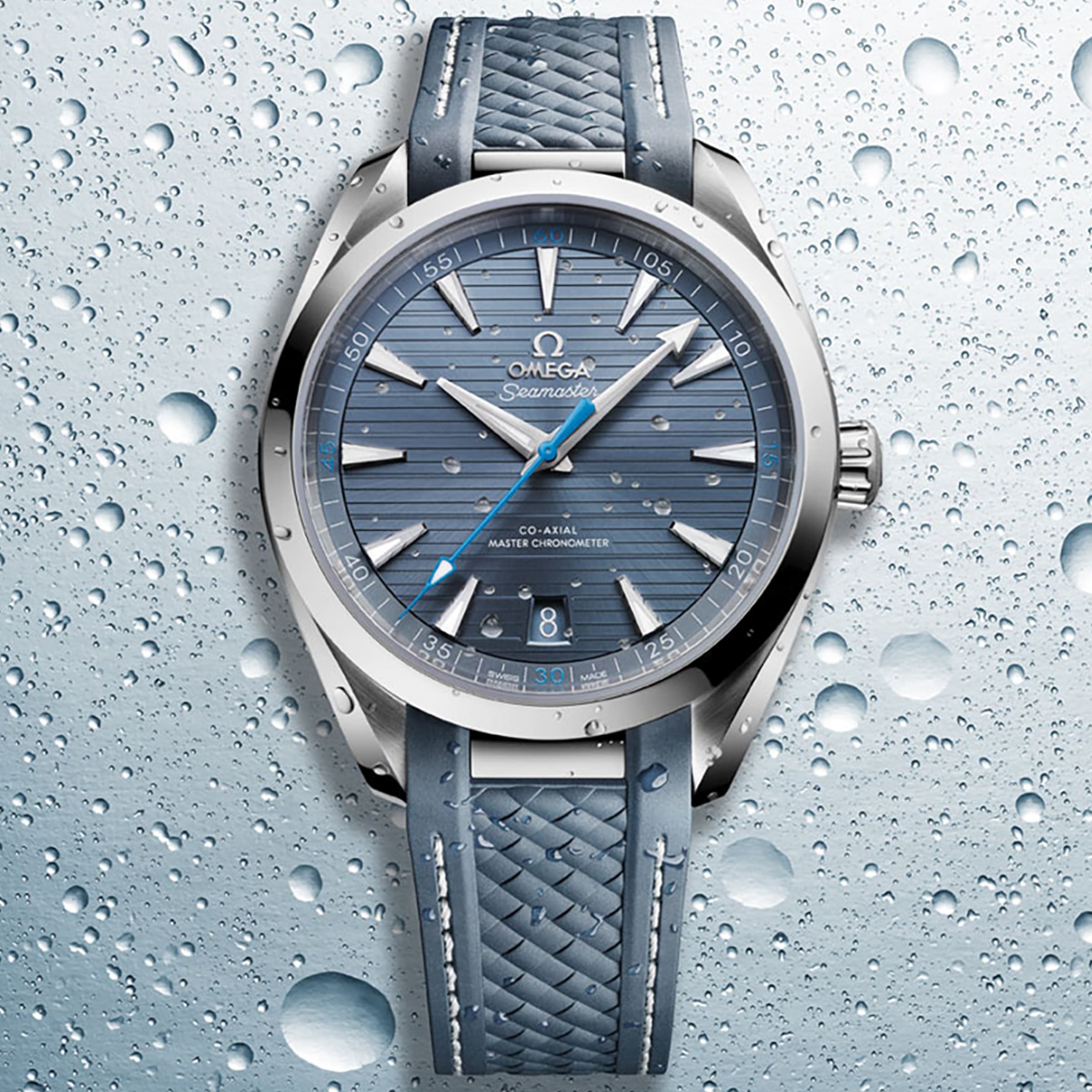 Omega aqua terra blue on sale wave