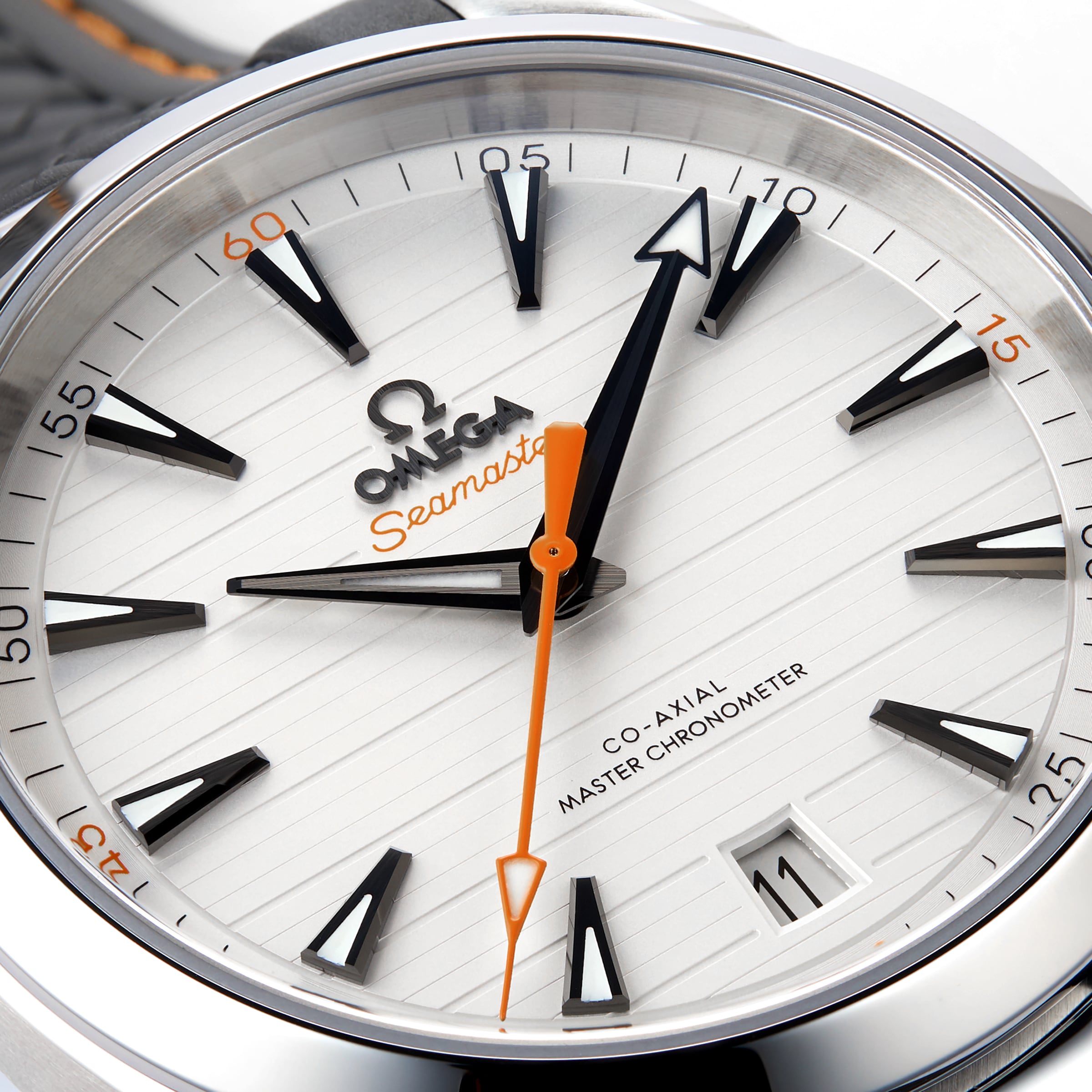 Omega seamaster aqua hot sale terra silver dial