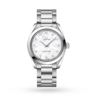 Omega Seamaster Aqua Terra 150M Ladies 28mm Quartz Diamond Dot Watch Omega Seamaster Aqua Terra 150M Ladies 28mm Quartz Diamond Dot Watch