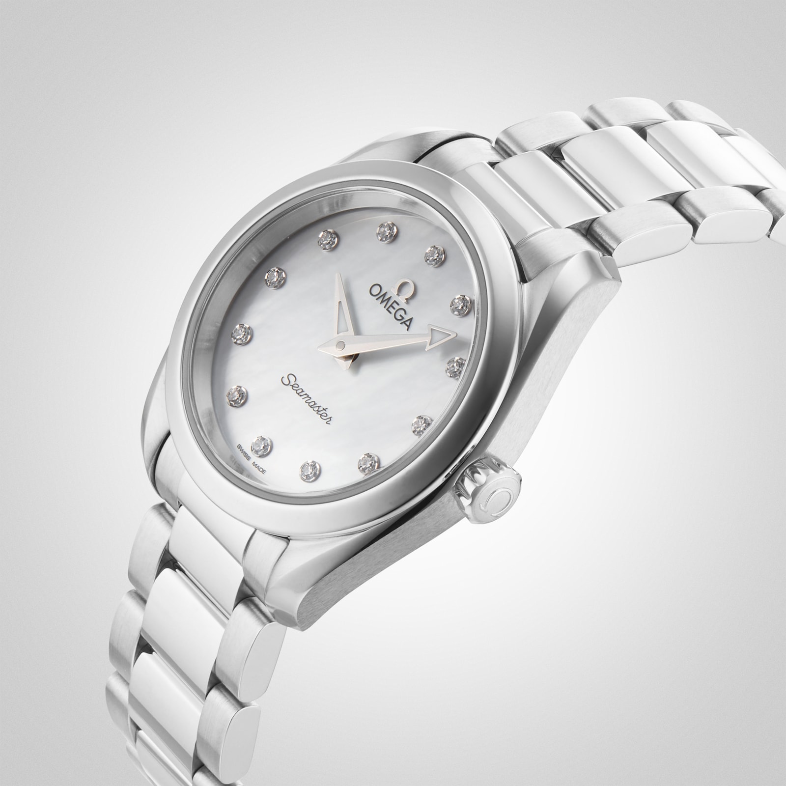Omega Seamaster Aqua Terra 150M Ladies 28mm Quartz Diamond Dot Watch