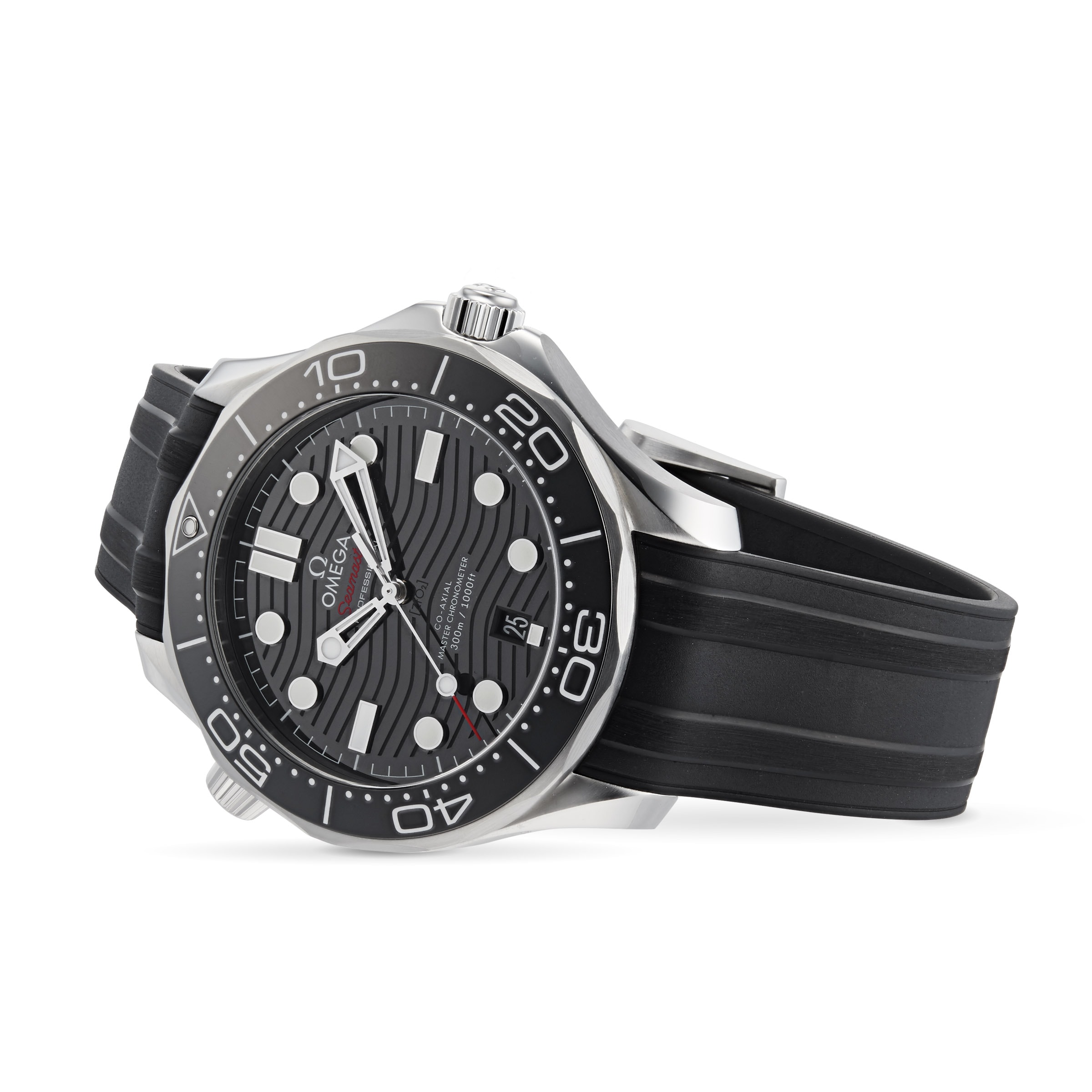 Omega seamaster hot sale 300m rubber