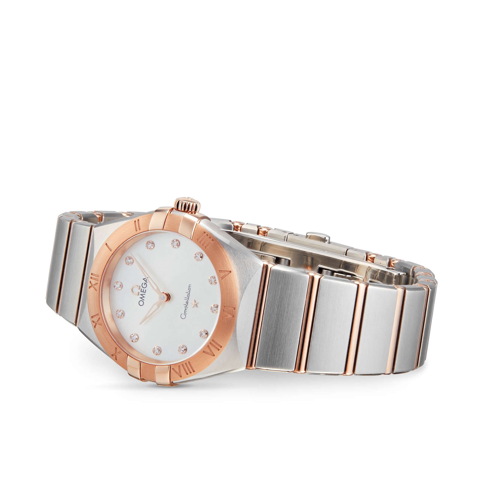 Omega Constellation Manhattan Yellow Dial Two Tone Steel Strap Watch for Women - 131.20.28.60.08.001