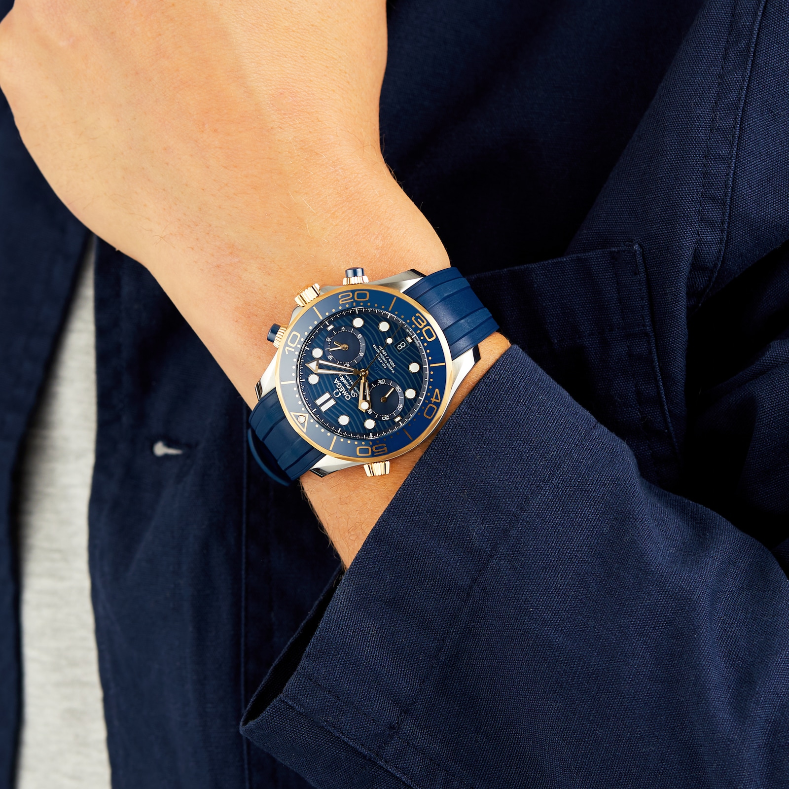 Omega Seamaster Diver Co-Axial Chronograph 44mm Mens Watch