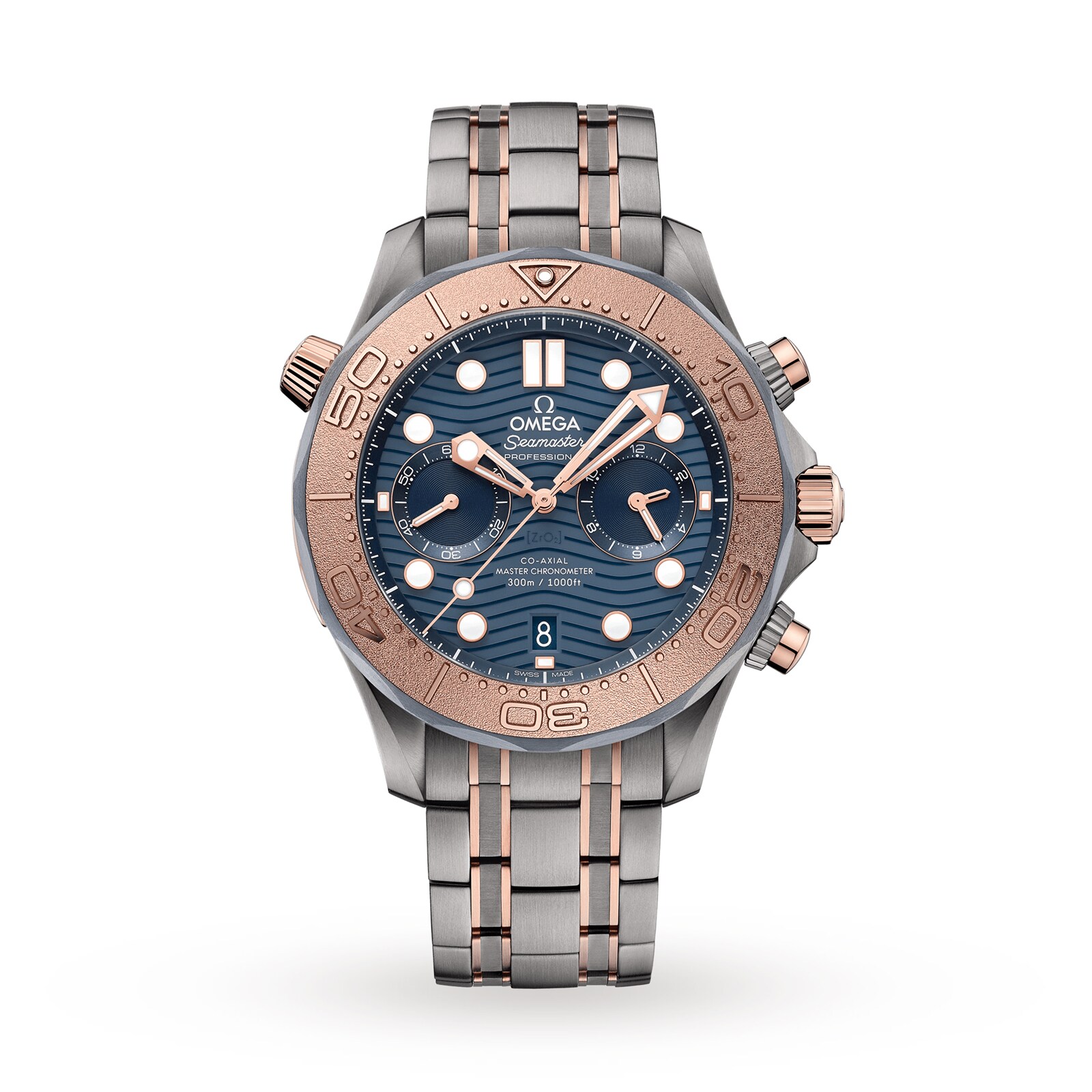 omega seamaster diver 300m co axial chronograph 44mm