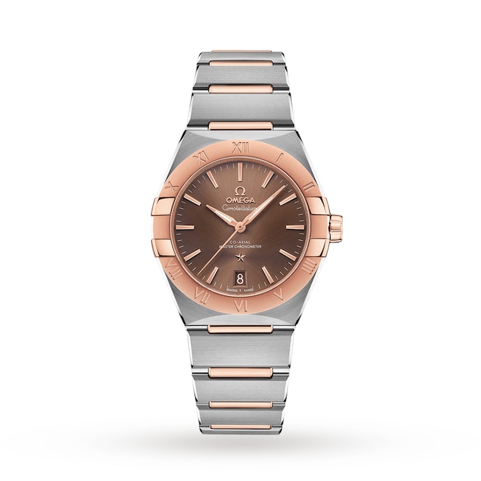 Omega Constellation Co-Axial 36mm Mens Watch Brown