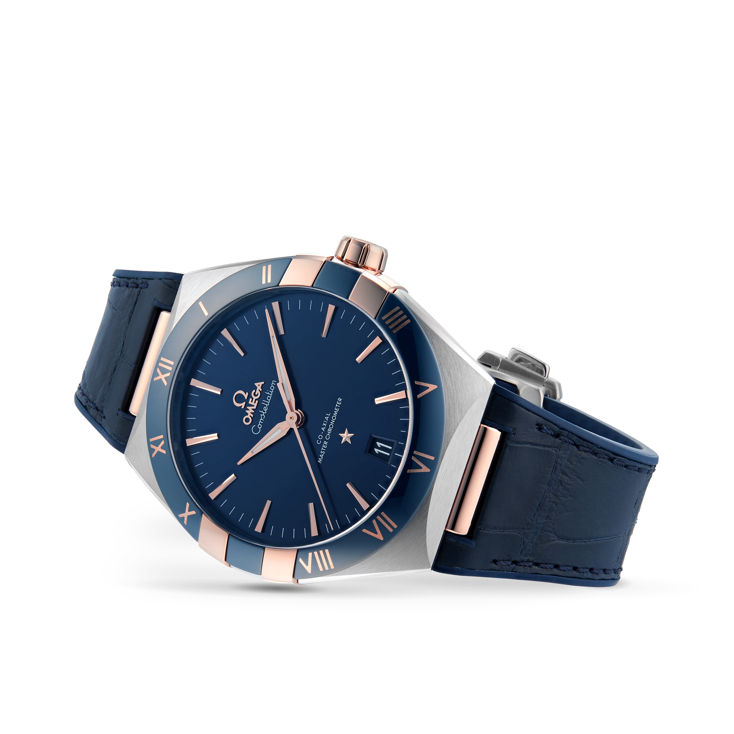 Omega constellation clearance blue dial