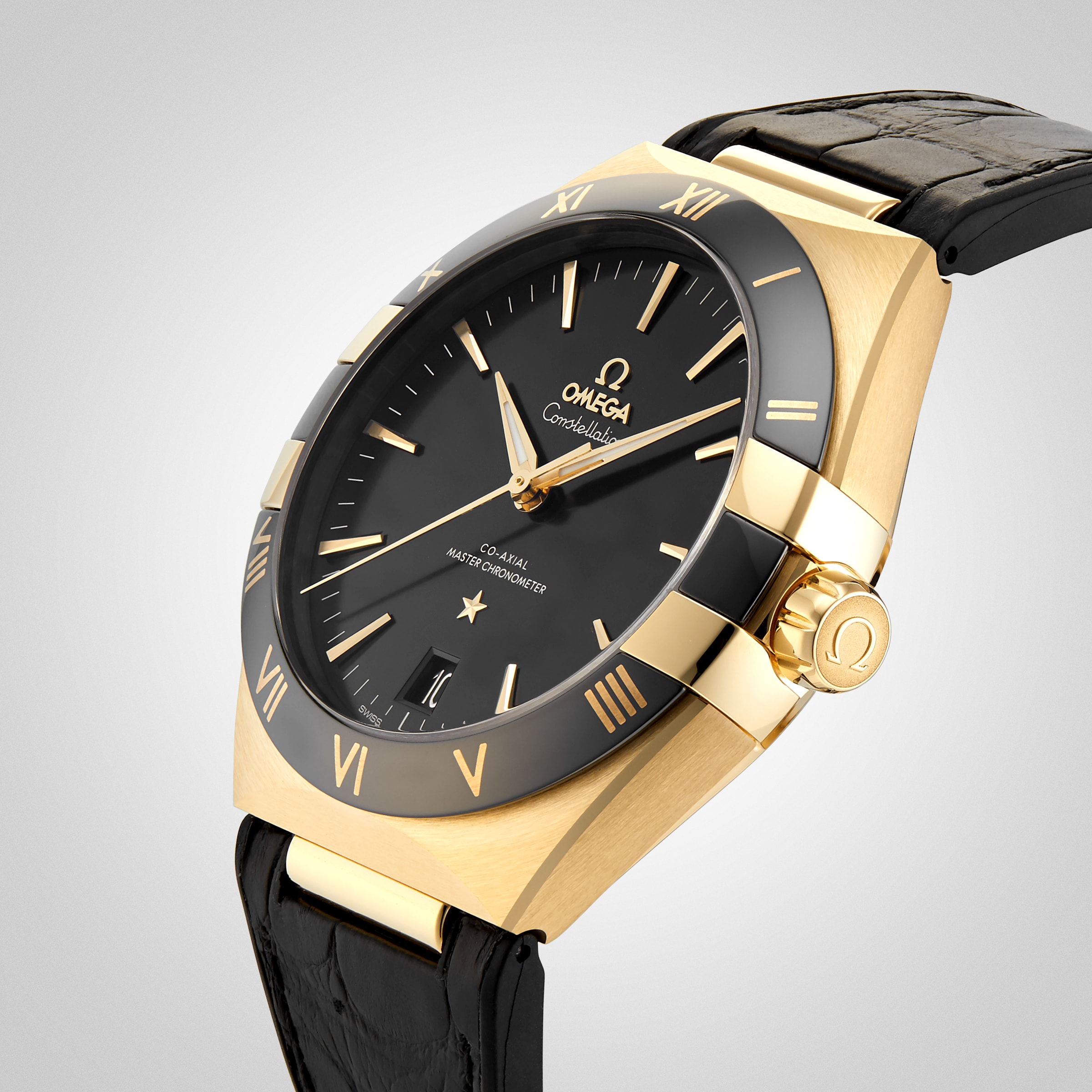 Omega constellation watch on sale gold