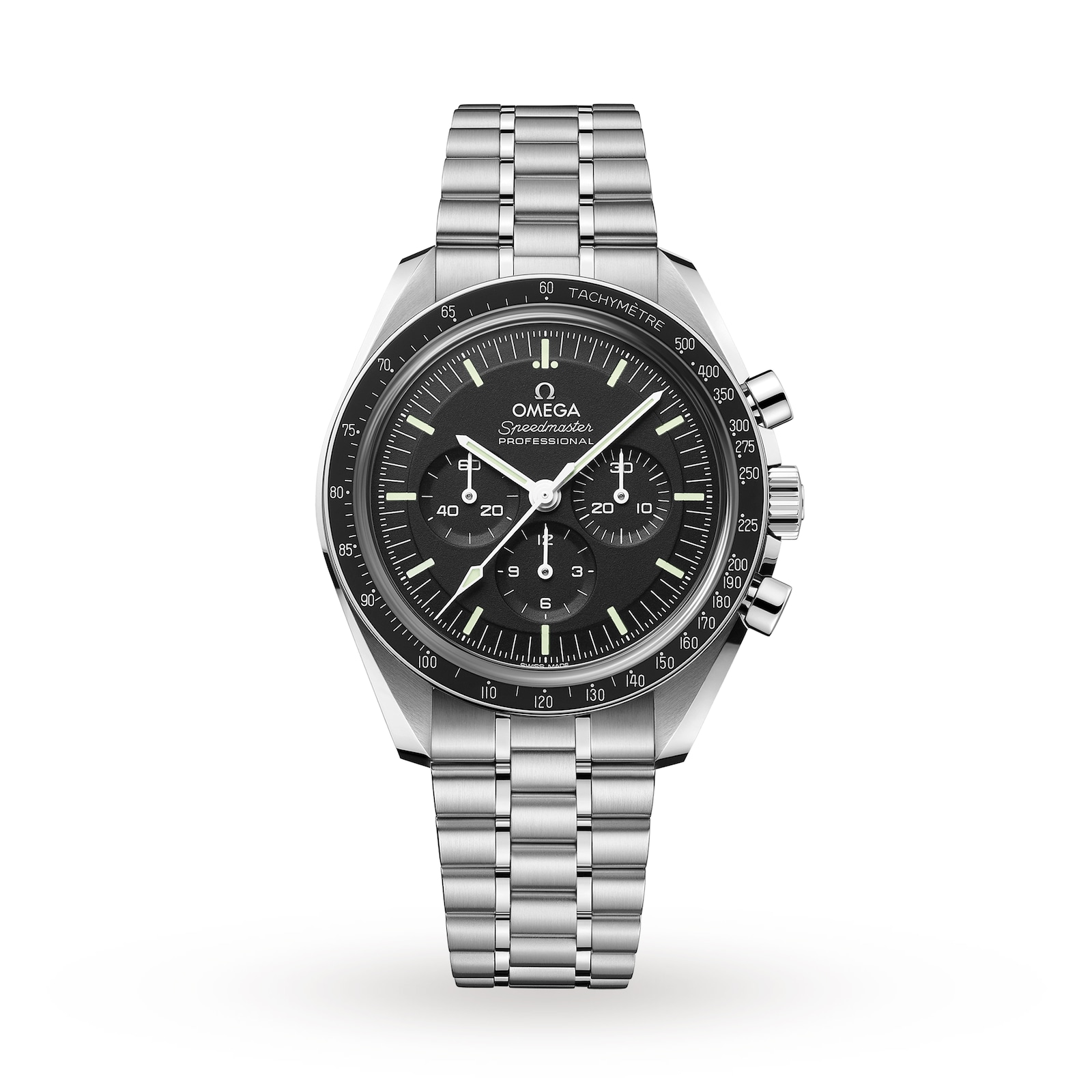 Omega New 2021 Speedmaster Moonwatch Professional Co-Axial Master  Chronometer 42mm Mens O31030425001002 Watches Of Switzerland UK
