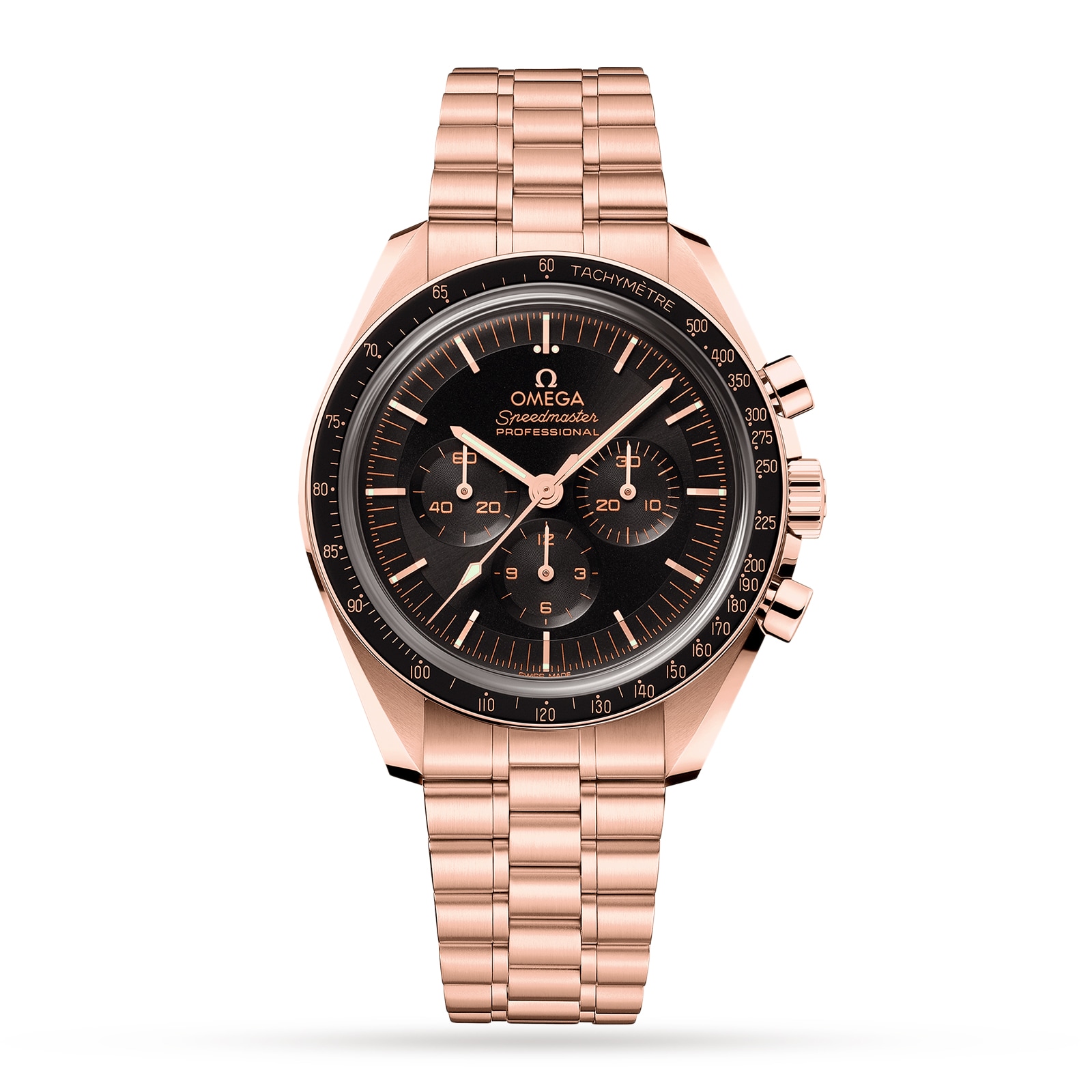 Omega rose 2024 gold mens watch