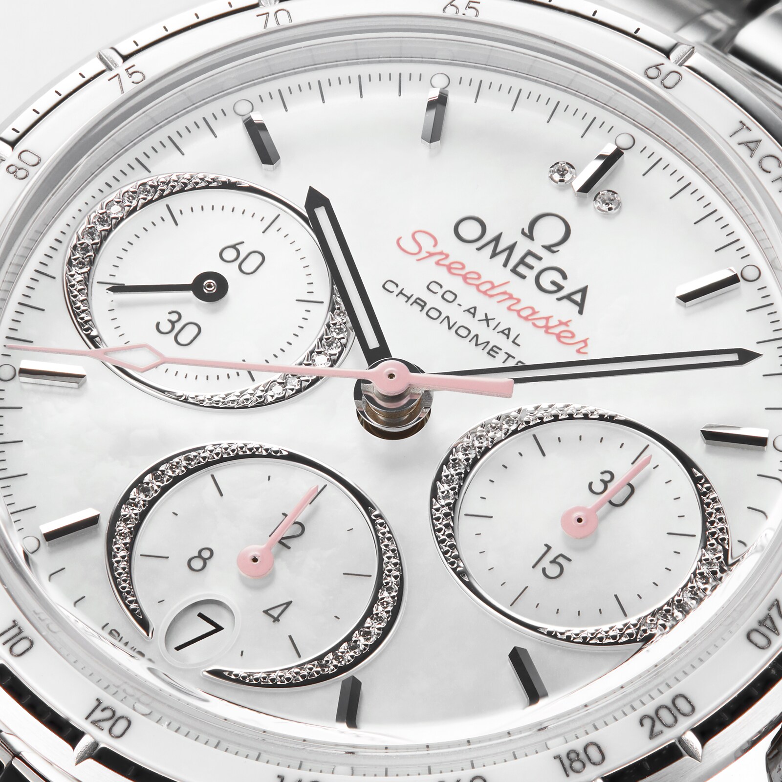 Omega chronograph white discount dial