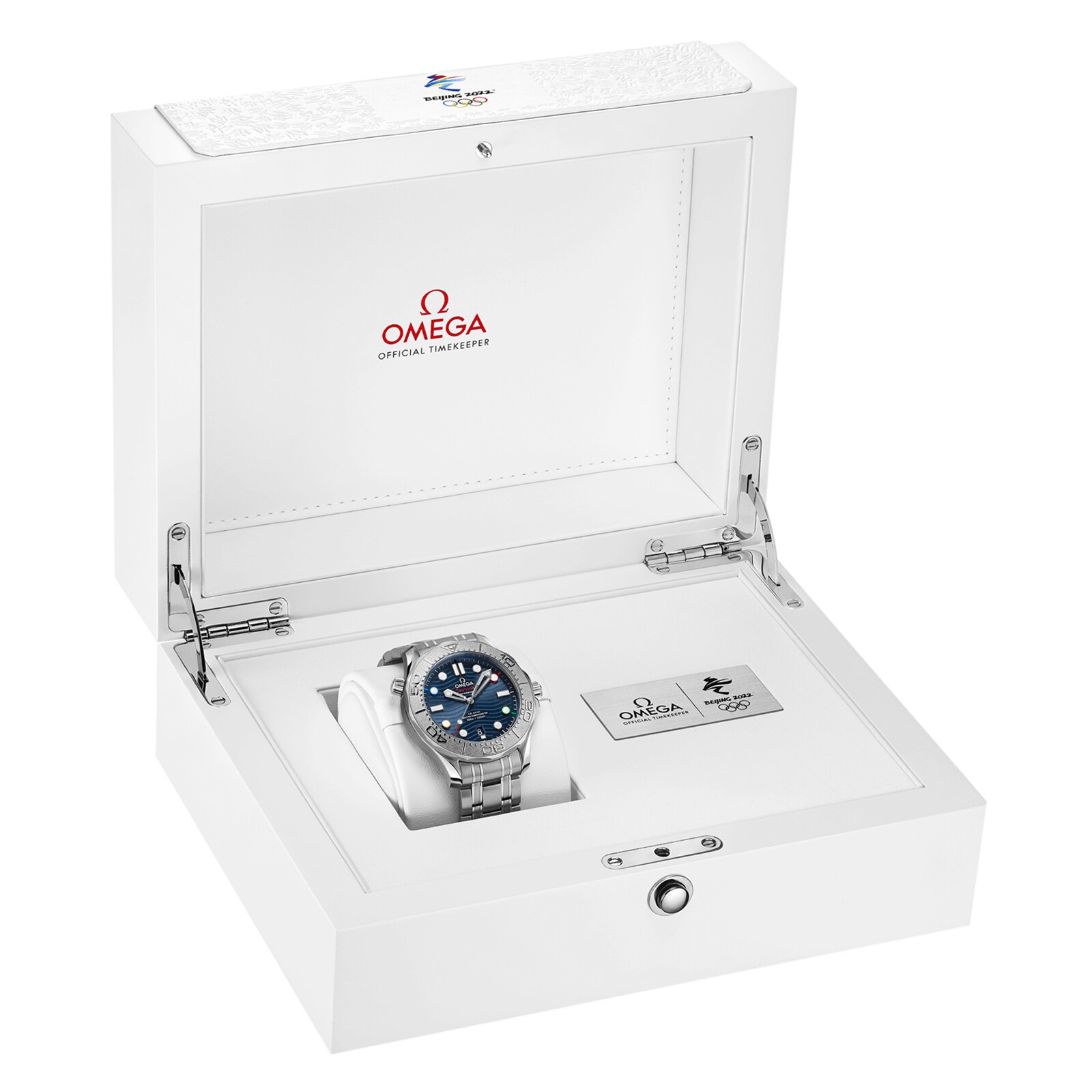 Omega Seamaster "Beijing 2022" Diver 300M Co-Axial Master Chronometer 42mm Mens Watch