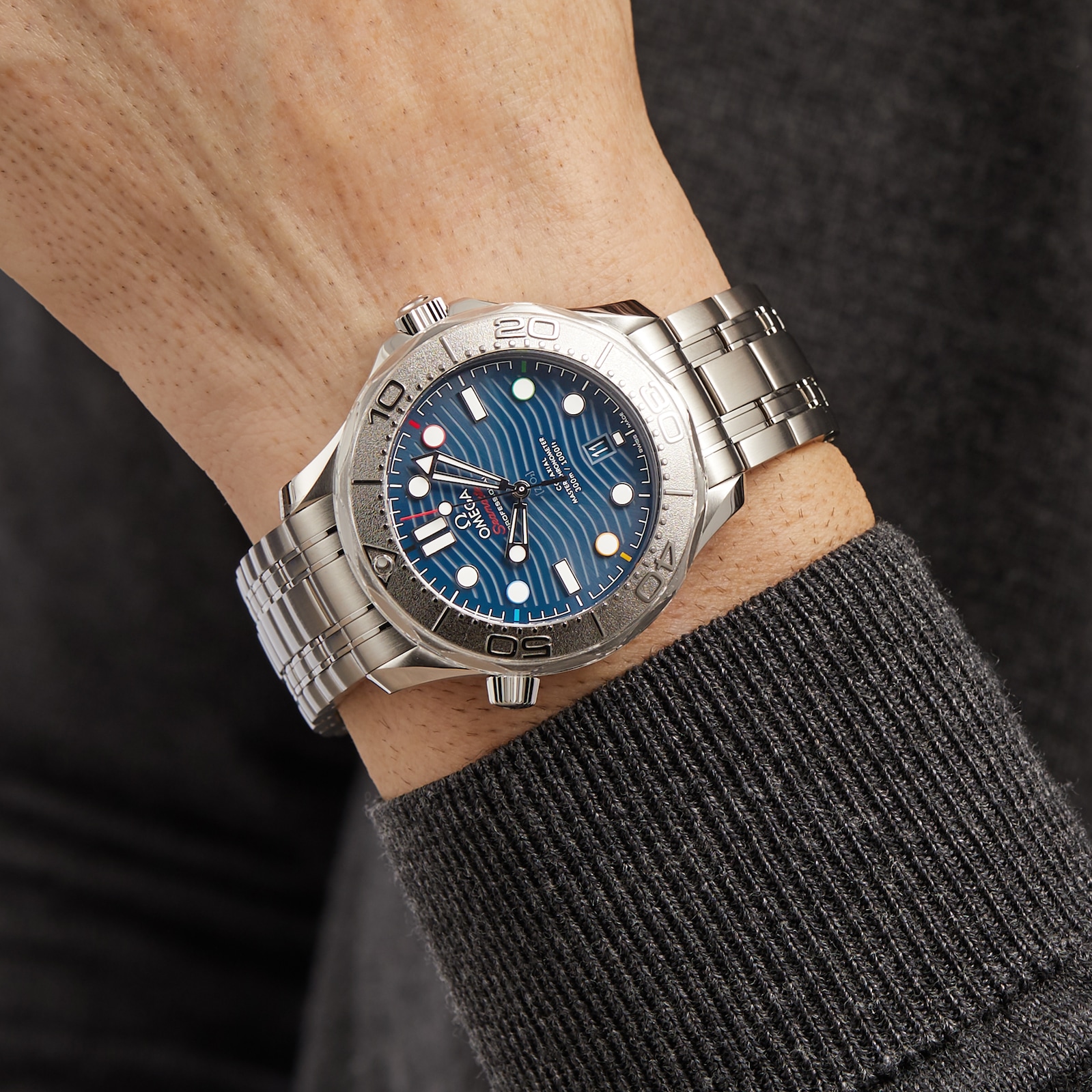 Omega Seamaster "Beijing 2022" Diver 300M Co-Axial Master Chronometer 42mm Mens Watch