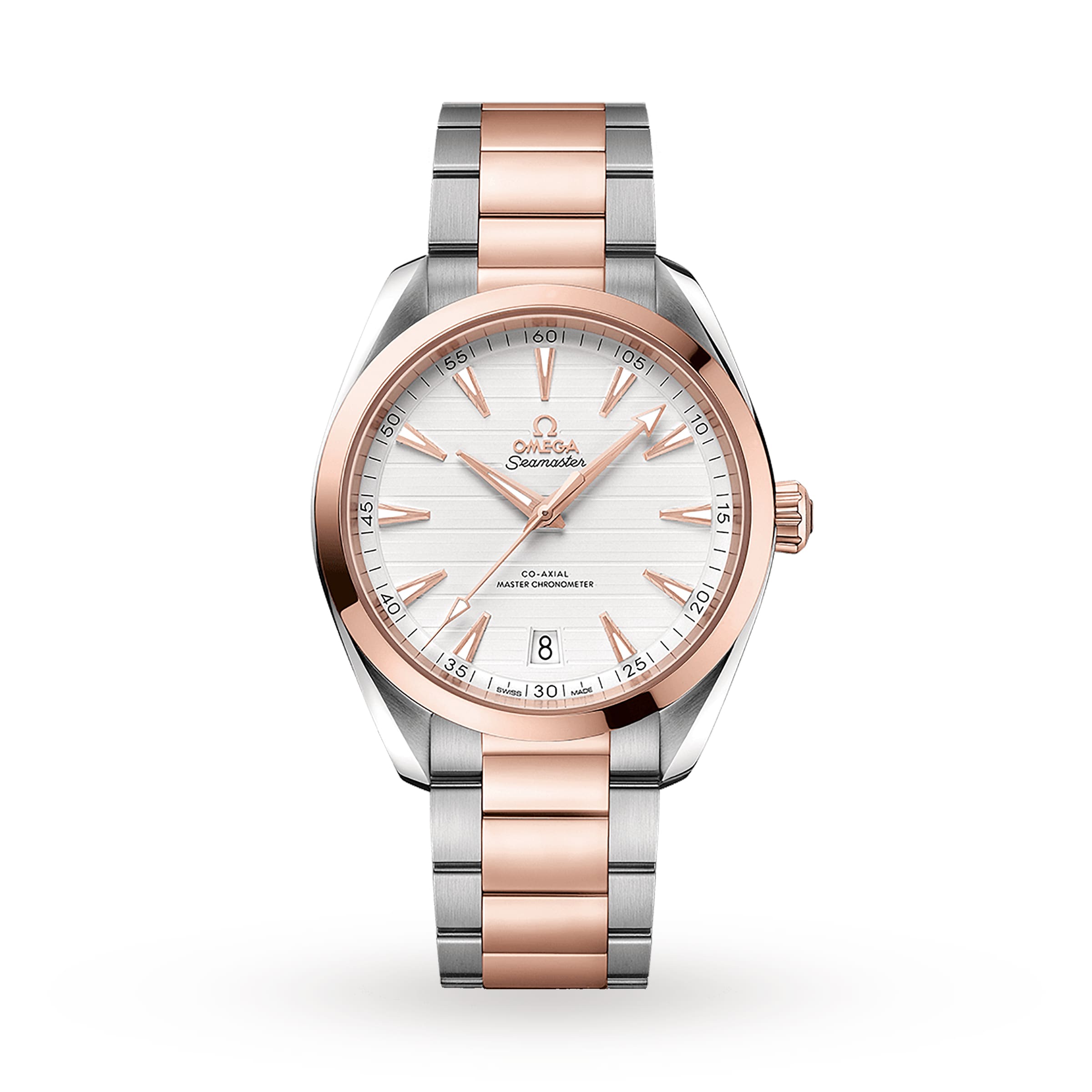 Omega rose sale gold mens watch