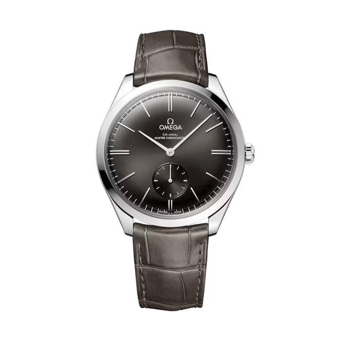 Omega De Ville Trésor 40mm, Steel On Leather Strap Mens Watch