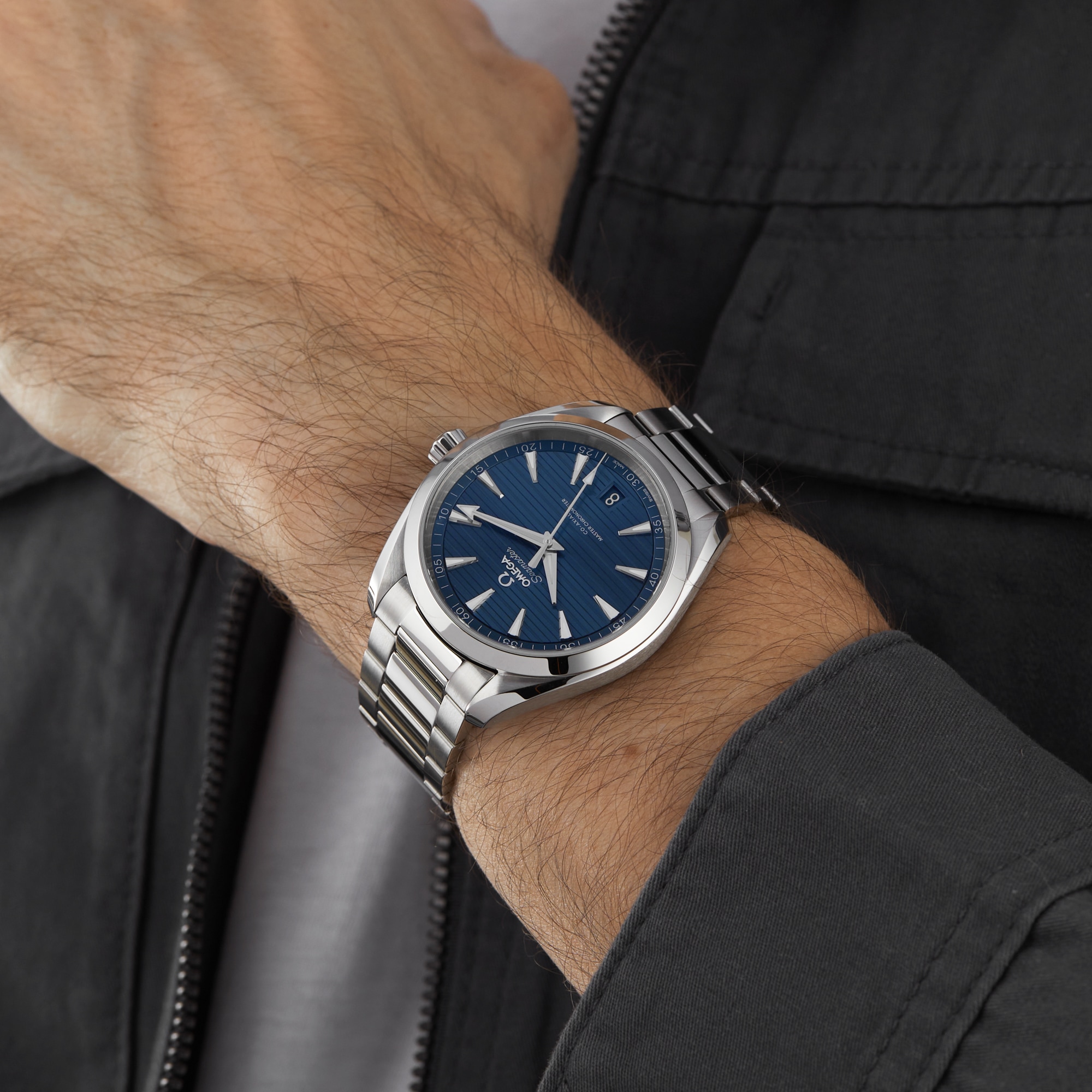 Omega Seamaster Aqua Terra Co-Axial Blue 41mm Mens Watch