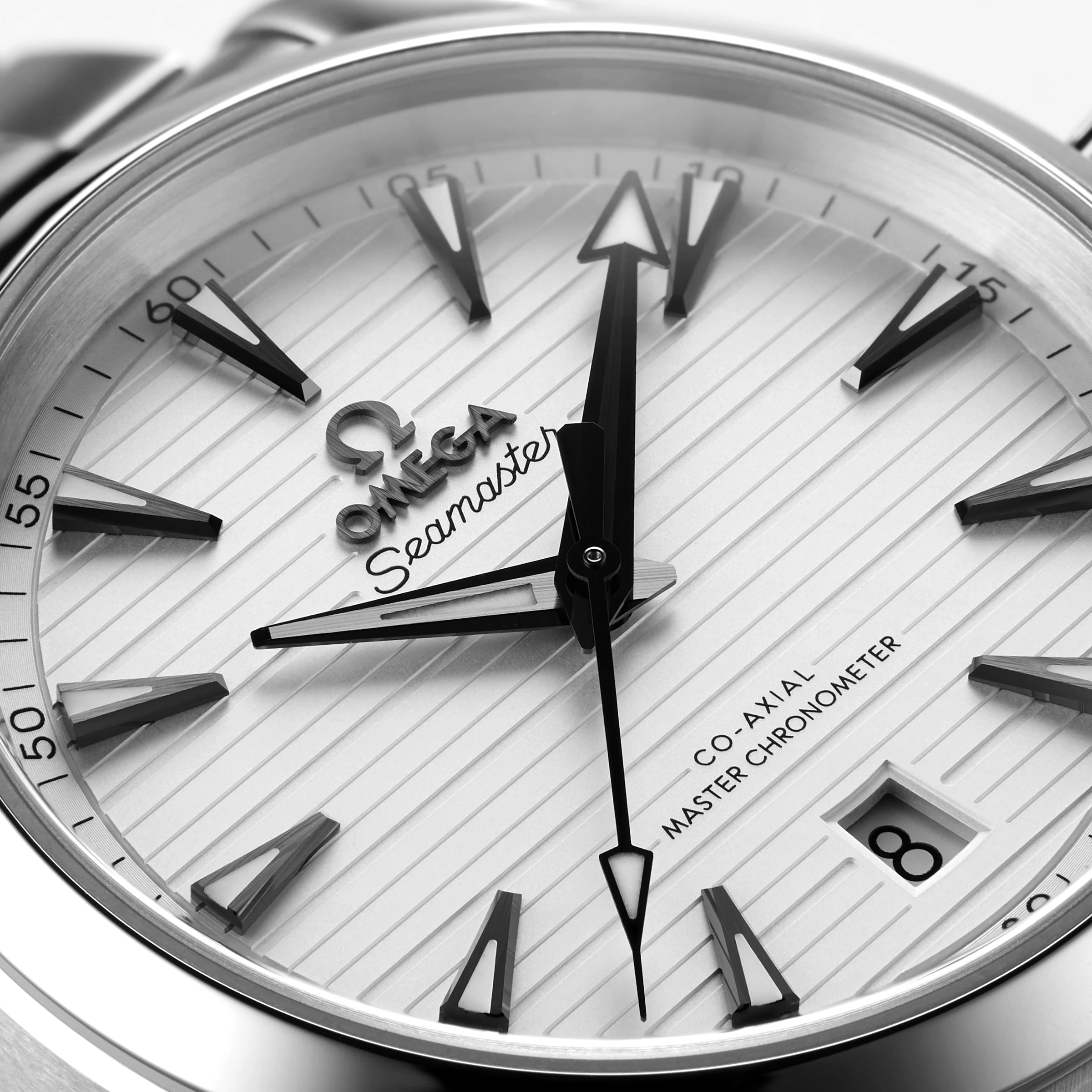 Omega seamaster aqua sales terra white face