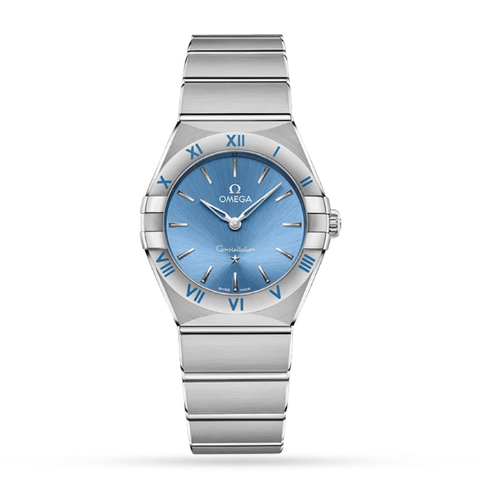 Omega Constellation Co-Axial 28mm Ladies Watch Blue