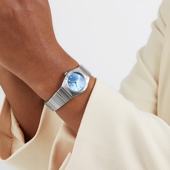 Omega Constellation Co-Axial 28mm Ladies Watch Blue Omega Constellation Co-Axial 28mm Ladies Watch Blue