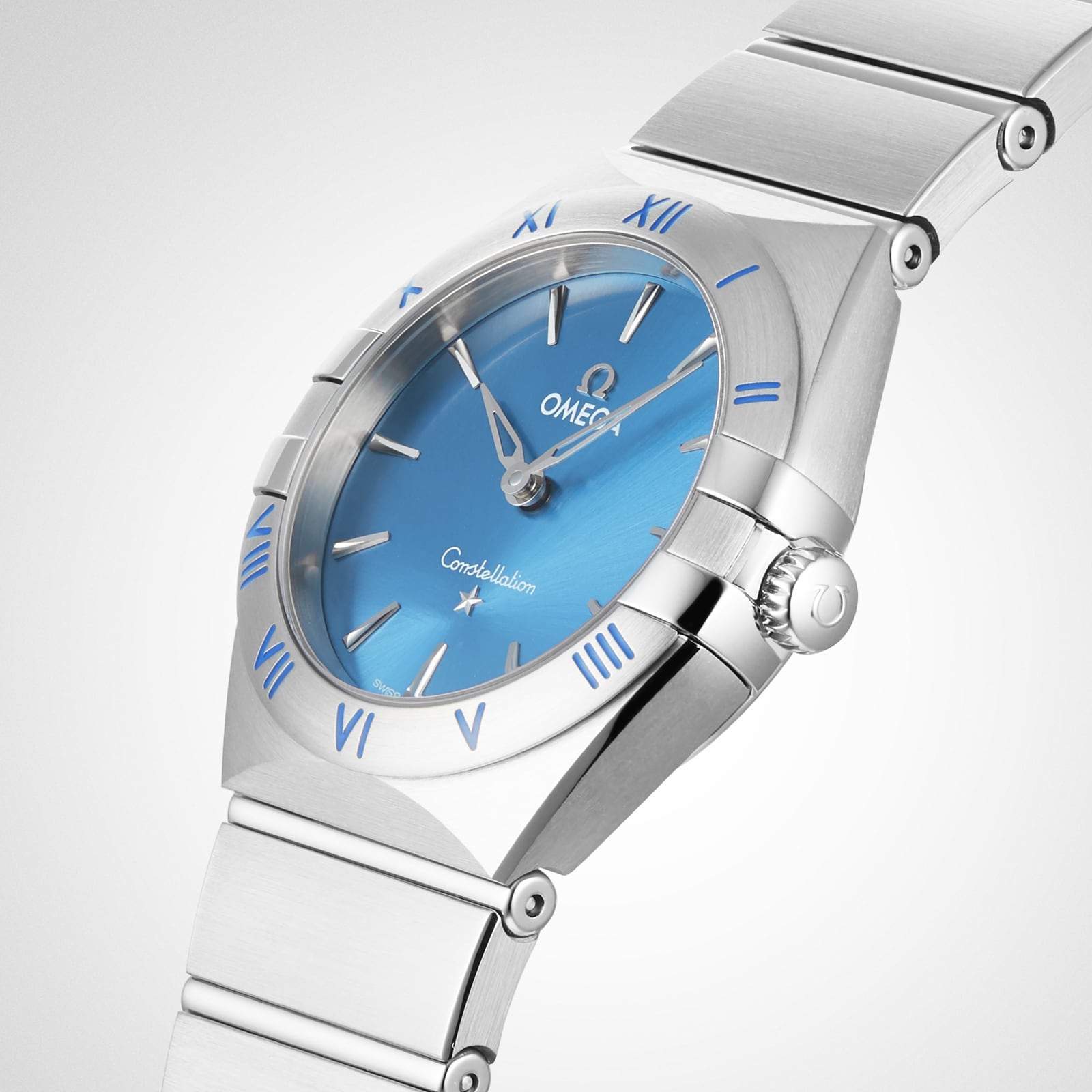 Omega Constellation 28mm Ladies Watch Blue