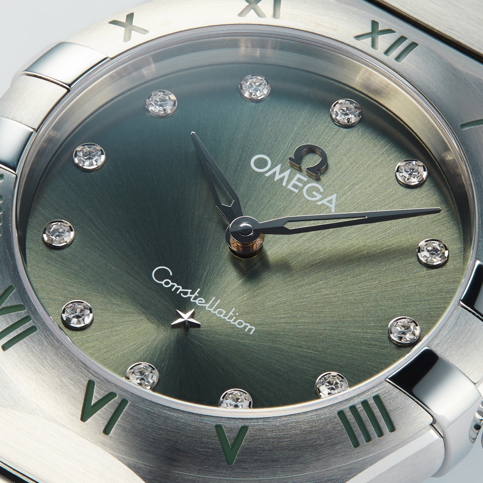 Omega Constellation Co-Axial 28mm Ladies Watch Green