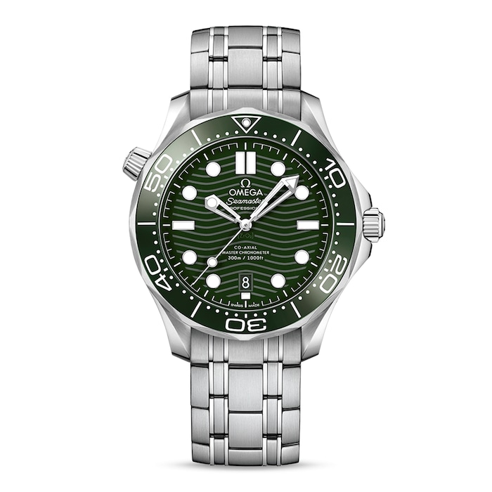 Omega Seamaster Diver 300m Co-Axial Master Chronometer 42mm Mens Watch Green