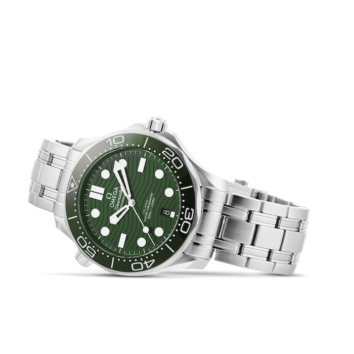 Omega Seamaster Diver 300m Co-Axial Master Chronometer 42mm Mens Watch Green