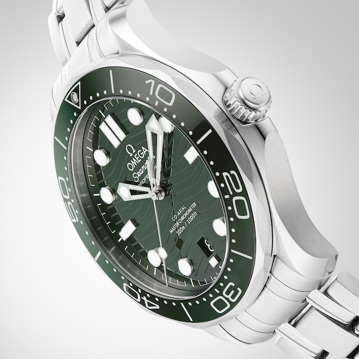 Omega Seamaster Diver 300m Co-Axial Master Chronometer 42mm Mens Watch Green  O21030422010001 | Mayors