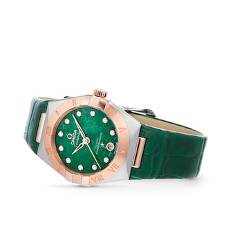 Omega Constellation Co-Axial Master Chronometer 29mm Ladies Watch Green Omega Constellation Co-Axial Master Chronometer 29mm Ladies Watch Green