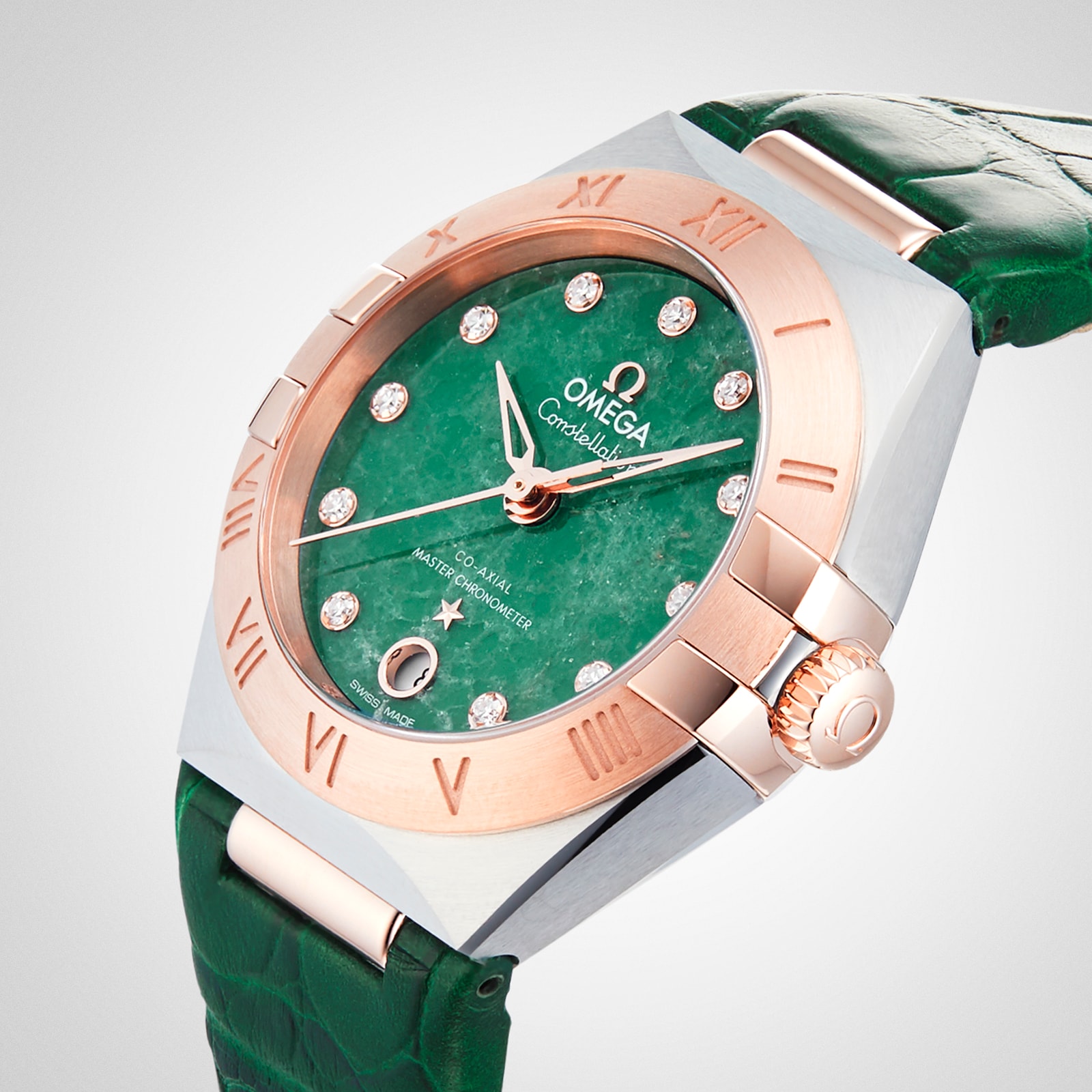 Omega Constellation Co-Axial Master Chronometer 29mm Ladies Watch Green Omega Constellation Co-Axial Master Chronometer 29mm Ladies Watch Green