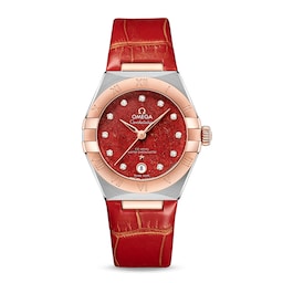 17331920 - Constellation Co-Axial Master Chronometer 29mm Ladies Watch Red