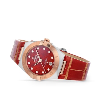 Omega Constellation Co-Axial Master Chronometer 29mm Ladies Watch Red Omega Constellation Co-Axial Master Chronometer 29mm Ladies Watch Red